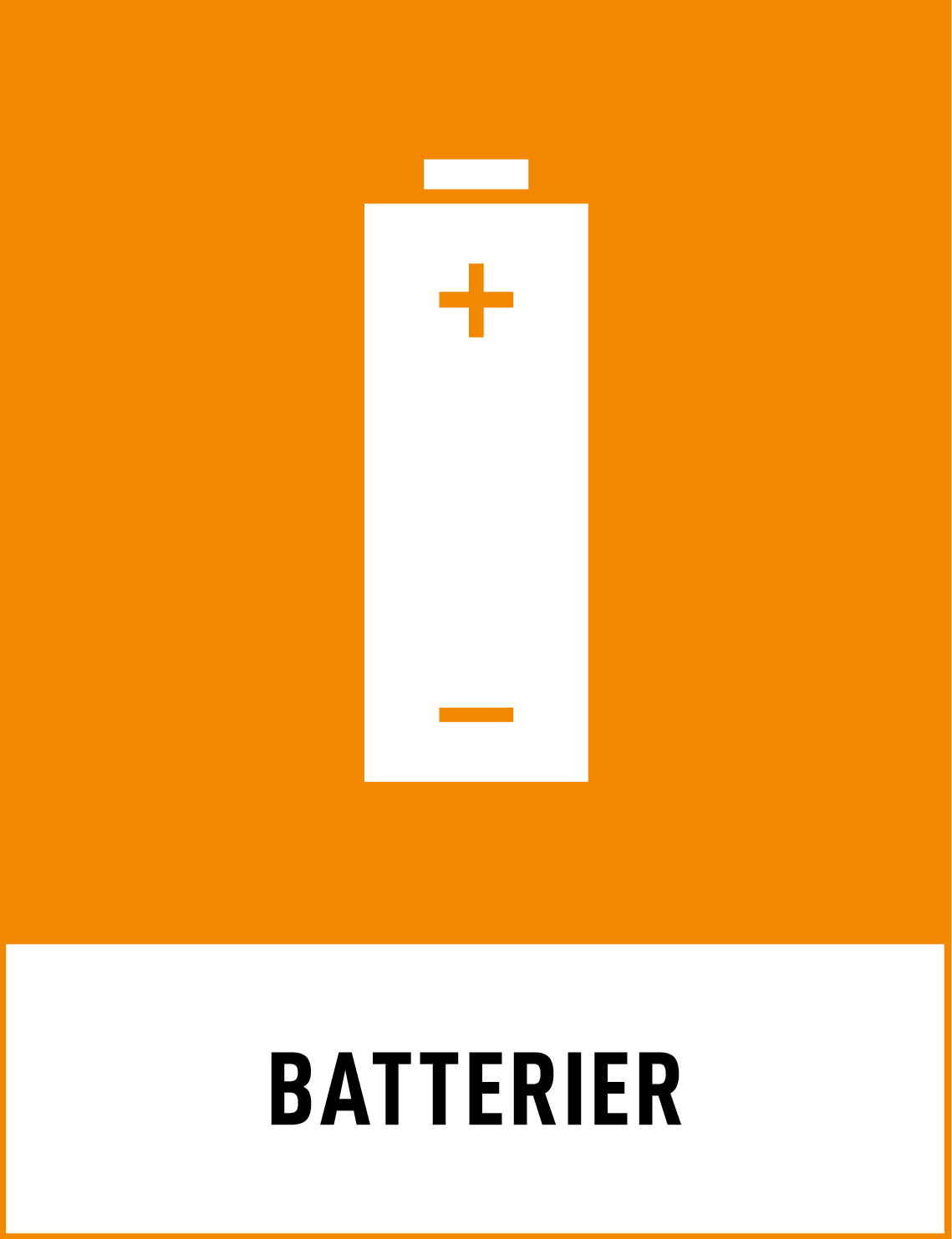Miljödekal- Batterier