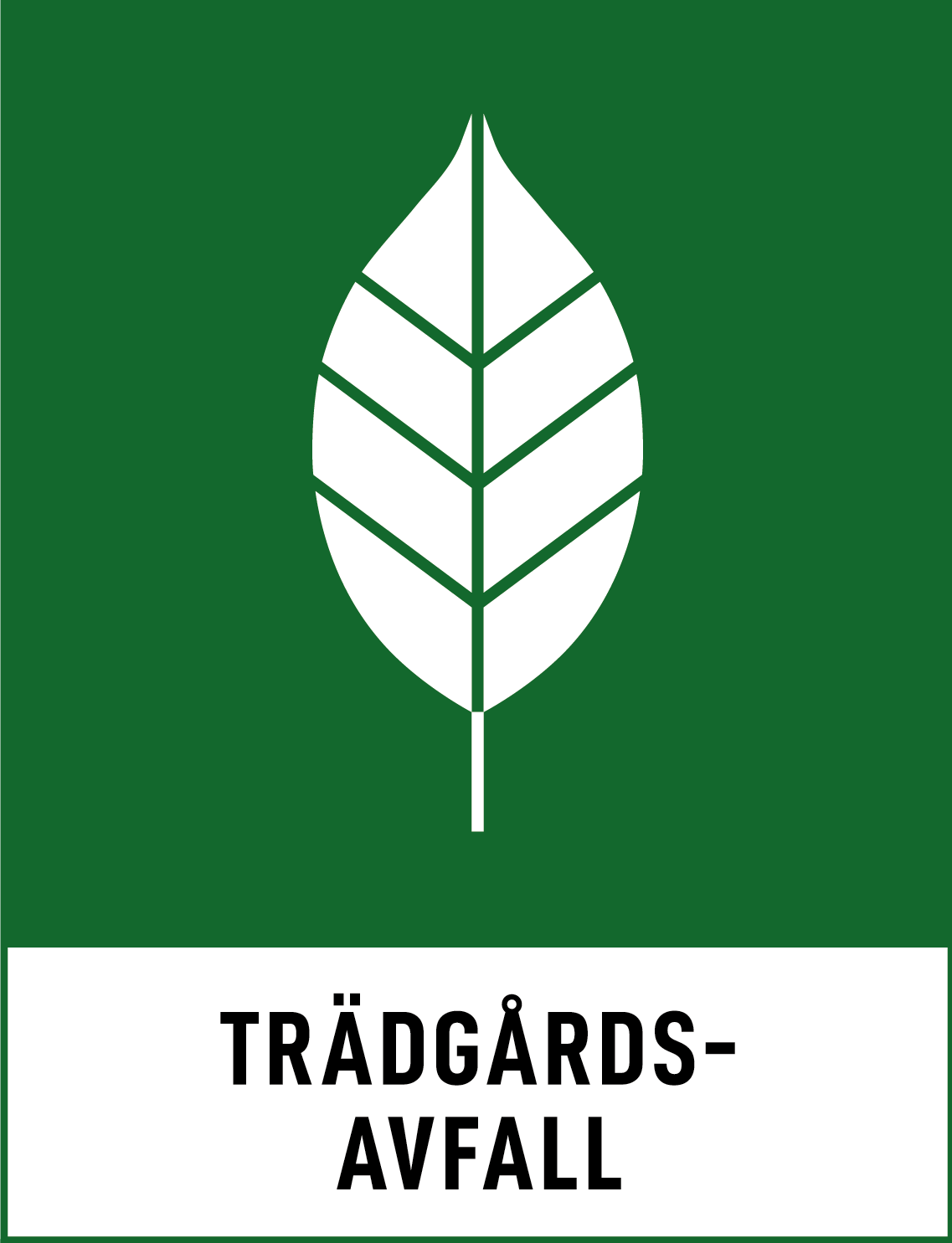Miljödekal- Trädgårdsavfall