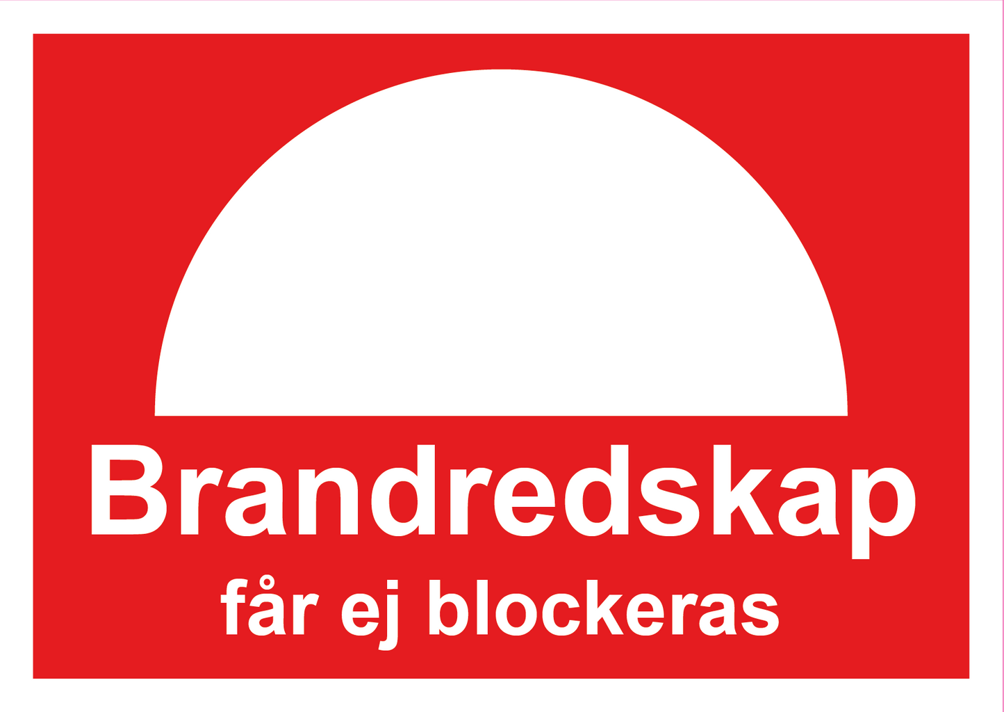 Brandredskap får ej blockeras