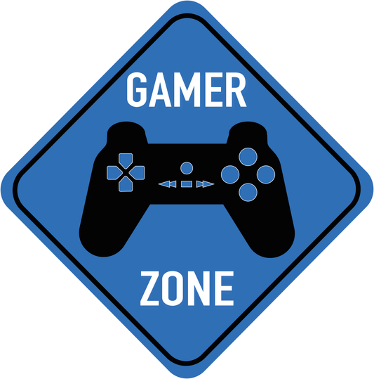 Gamer zone- blå