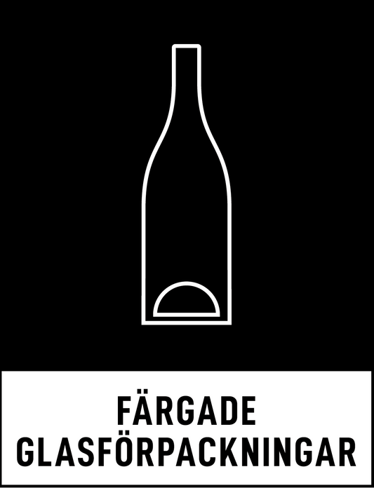 Miljödekal- Färgat glas