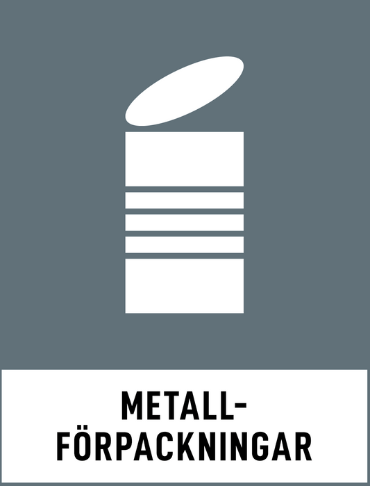 Miljödekal- Metallförpackningar