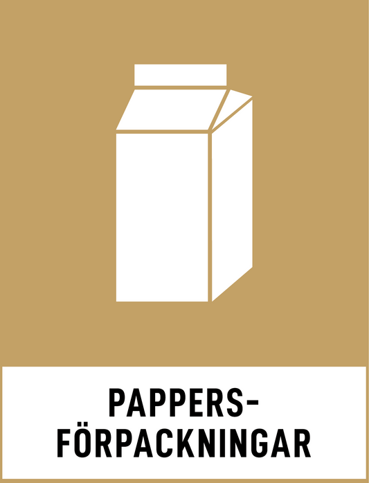 Miljödekal- Pappersförpackningar