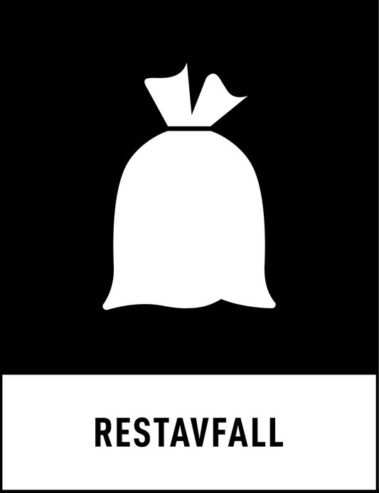 Miljödekal- Restavfall