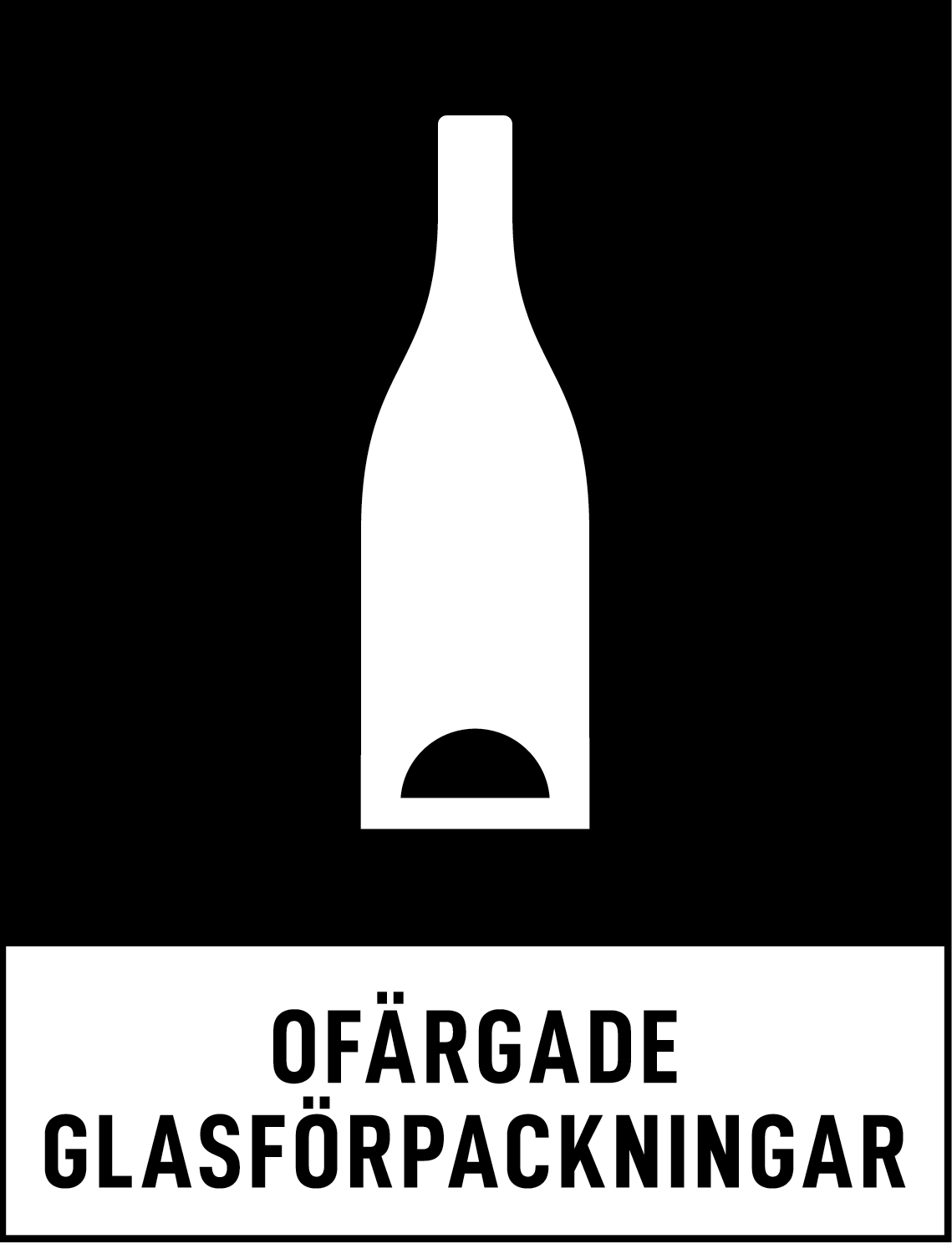 Miljödekal- Ofärgat glas