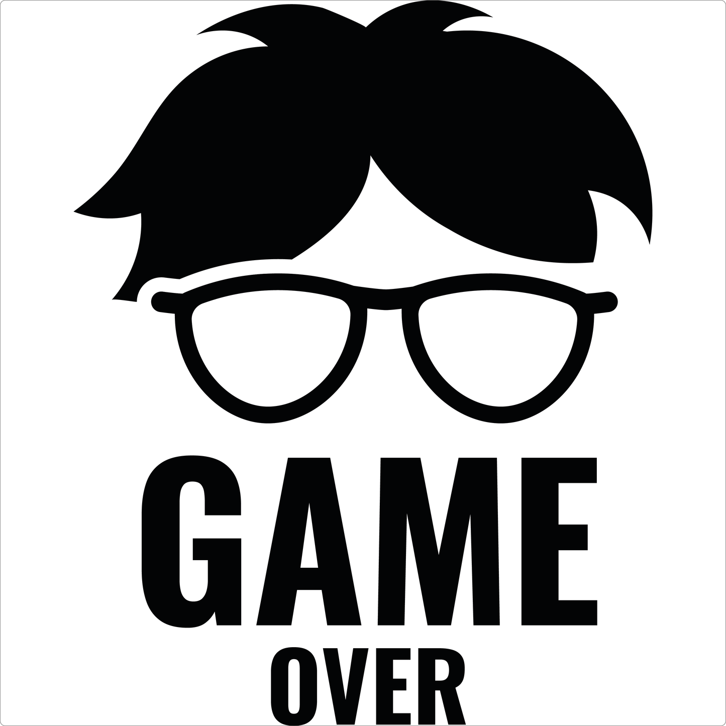 Väggdekal- Game over