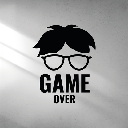 Väggdekal- Game over