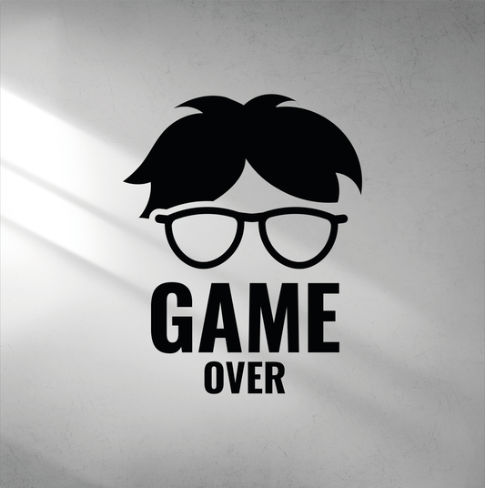 Väggdekal- Game over