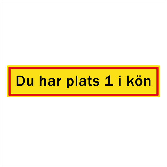 Du har plats 1 i kön