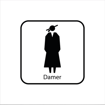 Toalettdekal Damer